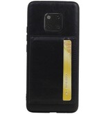 Staand Back Cover 1 Pasjes voor Huawei Mate 20 Pro Zwart