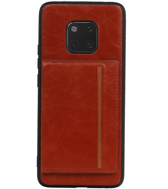 Standing Back Cover 1 Passes für Huawei Mate 20 Pro Brown