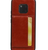 Standing Back Cover 1 Passes für Huawei Mate 20 Pro Brown