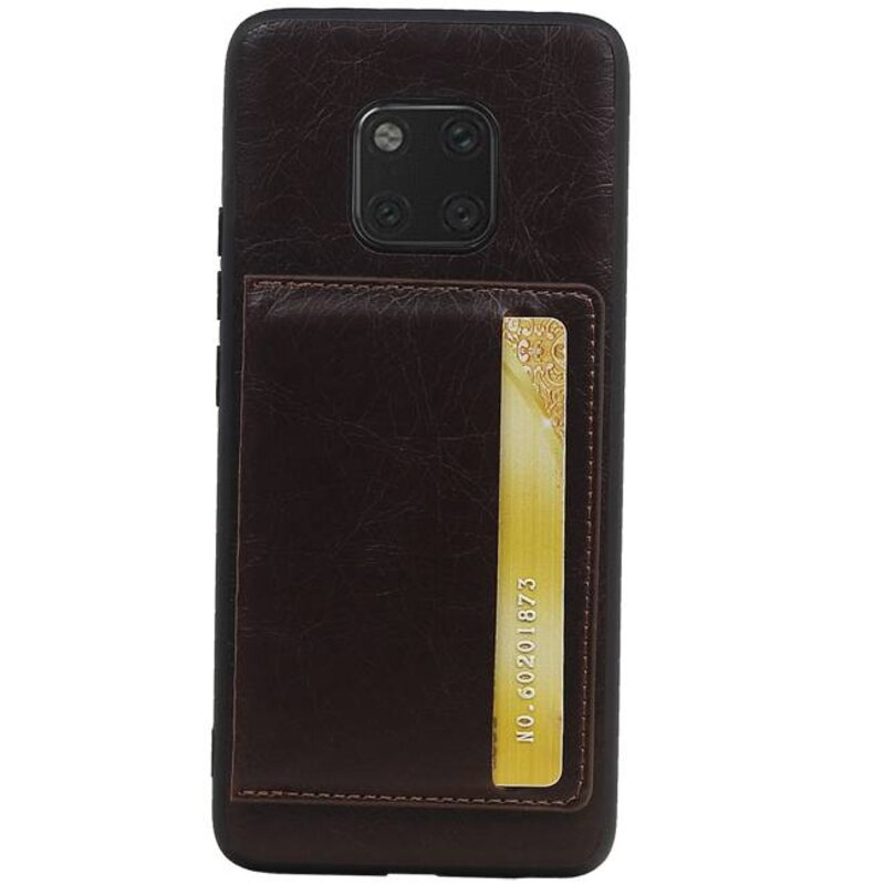 Cubierta posterior de pie 1 pases para Huawei Mate 20 Pro Mocca
