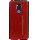 De pie cubierta trasera 1 Pases para Huawei Mate 20 X Rojo