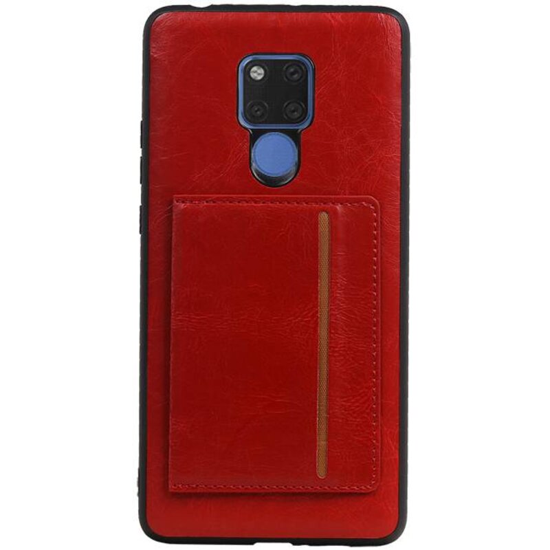 De pie cubierta trasera 1 Pases para Huawei Mate 20 X Rojo