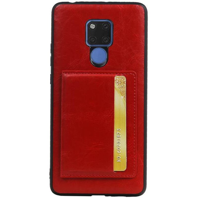 De pie cubierta trasera 1 Pases para Huawei Mate 20 X Rojo