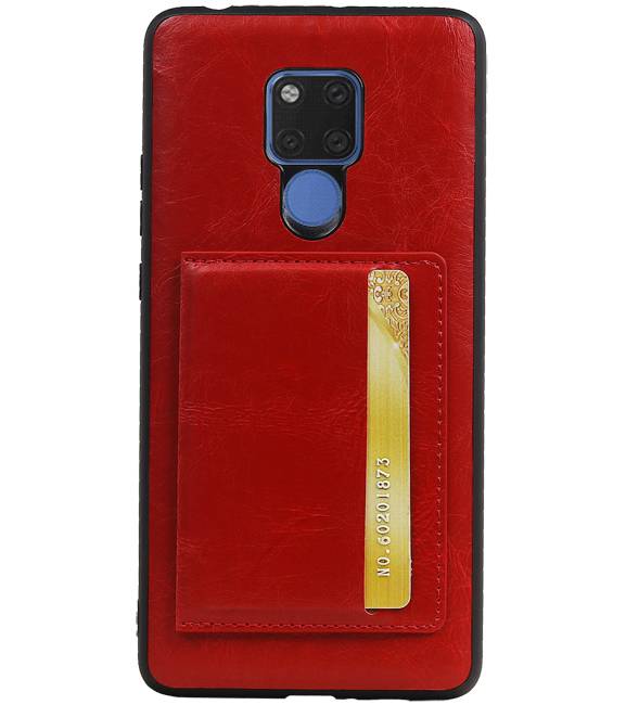 De pie cubierta trasera 1 Pases para Huawei Mate 20 X Rojo