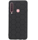 Hexagon Hard Case voor Samsung Galaxy A9 2018 Zwart