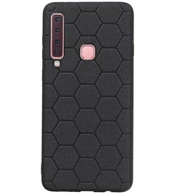 Estuche rígido hexagonal para Samsung Galaxy A9 2018 negro