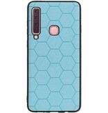Hexagon Hard Case voor Samsung Galaxy A9 2018 Blauw
