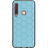 Hexagon Hard Case für Samsung Galaxy A9 2018 Blau