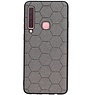 Estuche rígido hexagonal para Samsung Galaxy A9 2018 gris