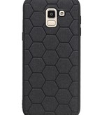 Hexagon Hard Case für Samsung Galaxy J6 Schwarz