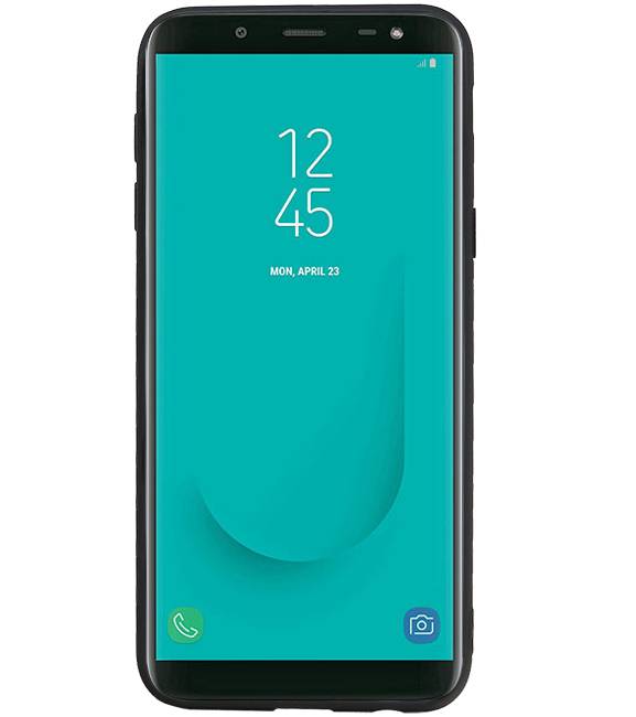 Étui rigide hexagonal pour Samsung Galaxy J6 rouge