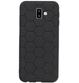 Hexagon Hard Case for Samsung Galaxy J6 Plus Black