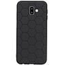 Étui rigide hexagonal pour Samsung Galaxy J6 Plus noir