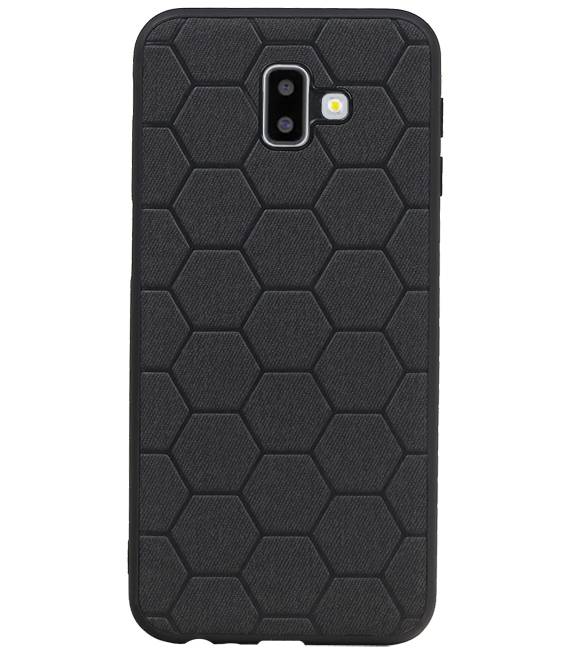 Étui rigide hexagonal pour Samsung Galaxy J6 Plus noir