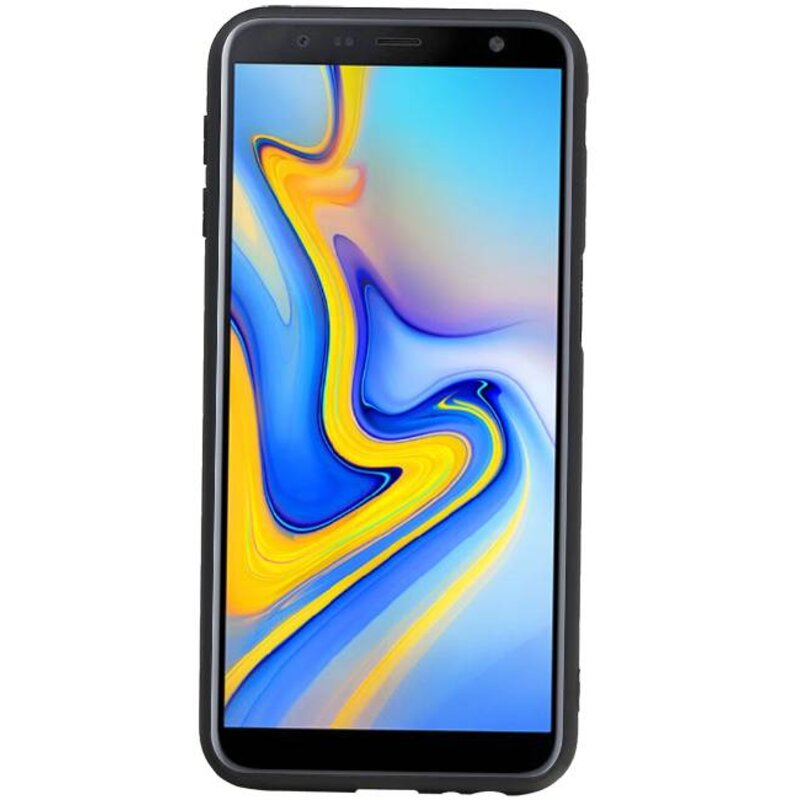 Étui rigide hexagonal pour Samsung Galaxy J6 Plus rouge
