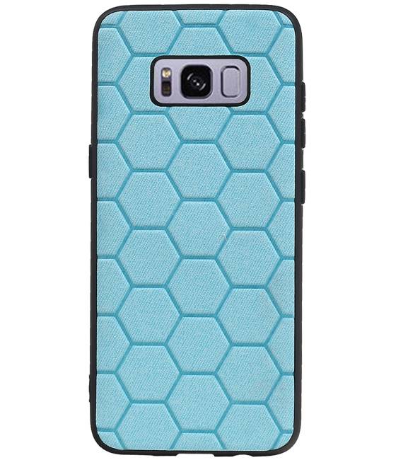 Estuche rígido hexagonal para Samsung Galaxy S8 azul