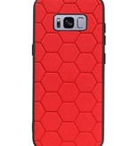 Custodia rigida esagonale per Samsung Galaxy S8 Red