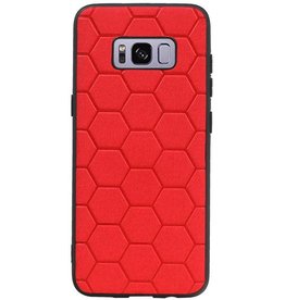 Hexagon Hard Case für Samsung Galaxy S8 Rot
