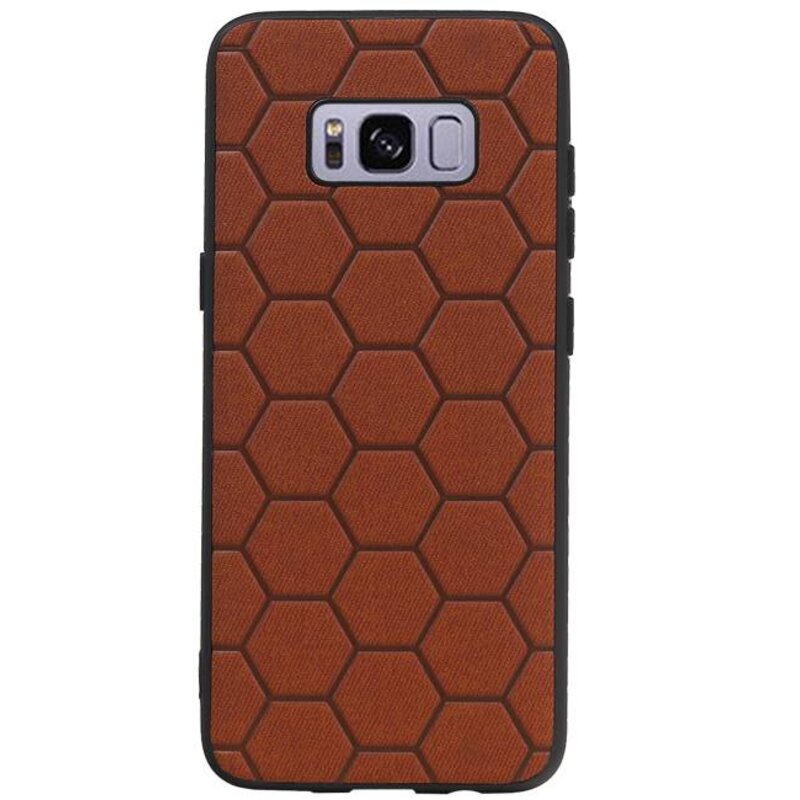 Étui rigide hexagonal pour Samsung Galaxy S8 Brown