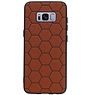 Hexagon Hard Case für Samsung Galaxy S8 Braun