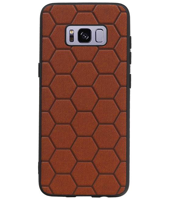 Étui rigide hexagonal pour Samsung Galaxy S8 Brown