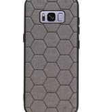 Estuche rígido hexagonal para Samsung Galaxy S8 gris