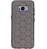Étui rigide hexagonal pour Samsung Galaxy S8 gris