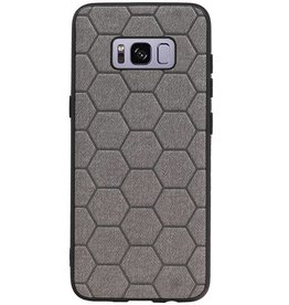 Estuche rígido hexagonal para Samsung Galaxy S8 gris