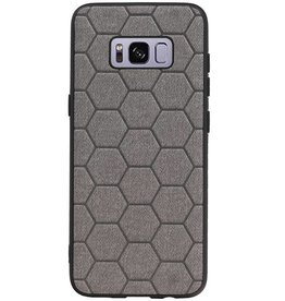 Étui rigide hexagonal pour Samsung Galaxy S8 gris