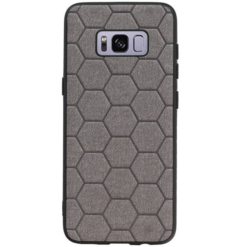 Étui rigide hexagonal pour Samsung Galaxy S8 gris