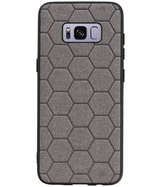 Estuche rígido hexagonal para Samsung Galaxy S8 gris