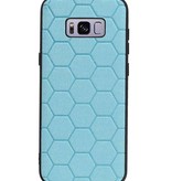 Étui rigide hexagonal pour Samsung Galaxy S8 Plus bleu