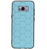 Étui rigide hexagonal pour Samsung Galaxy S8 Plus bleu