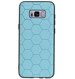 Étui rigide hexagonal pour Samsung Galaxy S8 Plus bleu