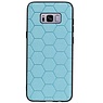 Étui rigide hexagonal pour Samsung Galaxy S8 Plus bleu