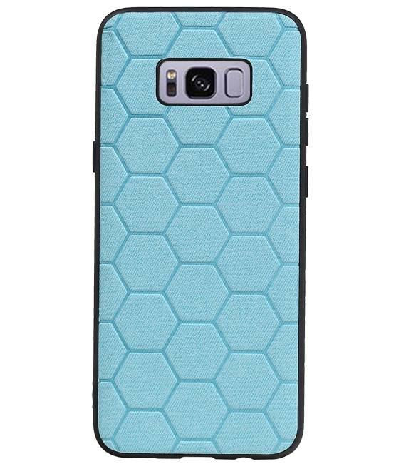 Estuche rígido hexagonal para Samsung Galaxy S8 Plus azul