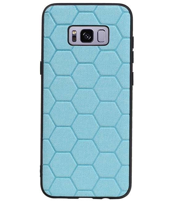 Étui rigide hexagonal pour Samsung Galaxy S8 Plus bleu