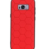 Hexagon Hard Case für Samsung Galaxy S8 Plus Rot