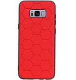 Hexagon Hard Case for Samsung Galaxy S8 Plus Red