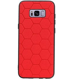 Estuche rígido hexagonal para Samsung Galaxy S8 Plus rojo