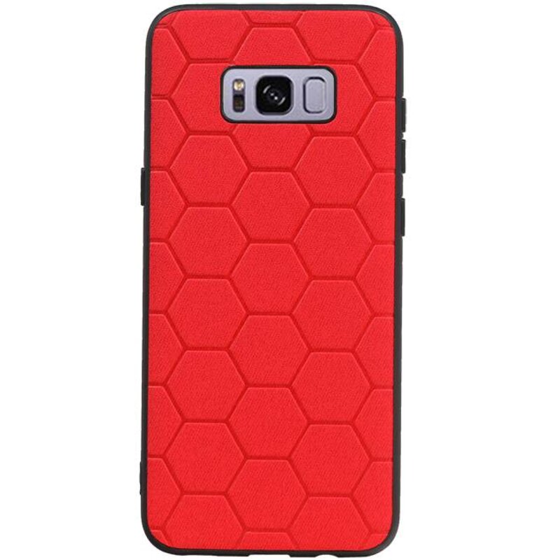 Hexagon Hard Case for Samsung Galaxy S8 Plus Red