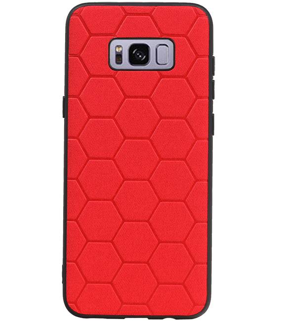 Estuche rígido hexagonal para Samsung Galaxy S8 Plus rojo