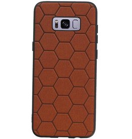 Hexagon Hard Case til Samsung Galaxy S8 Plus Brown