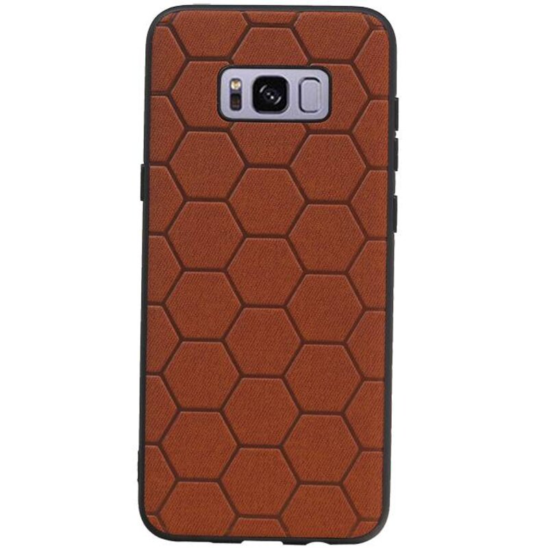 Hexagon Hard Case for Samsung Galaxy S8 Plus Brown