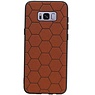 Estuche rígido hexagonal para Samsung Galaxy S8 Plus marrón