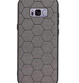 Estuche rígido hexagonal para Samsung Galaxy S8 Plus gris