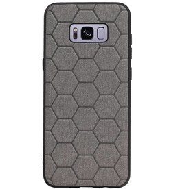 Estuche rígido hexagonal para Samsung Galaxy S8 Plus gris