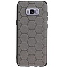 Estuche rígido hexagonal para Samsung Galaxy S8 Plus gris