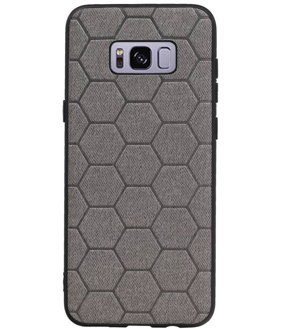 Custodia rigida esagonale per Samsung Galaxy S8 Plus grigio