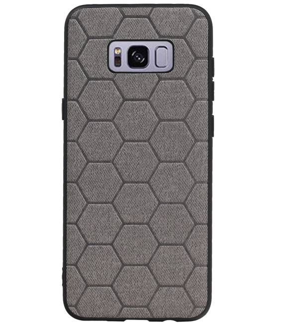 Estuche rígido hexagonal para Samsung Galaxy S8 Plus gris